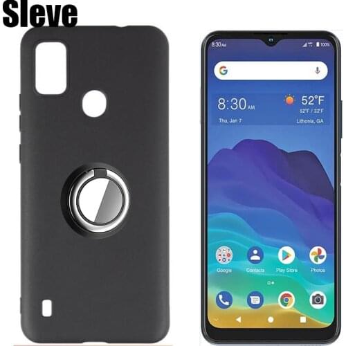 Ring Bracket Case For ZTE Blade A51 Soft Silicone Back Shockproof Cover For ZTE Blade A71 Couqe Fundas