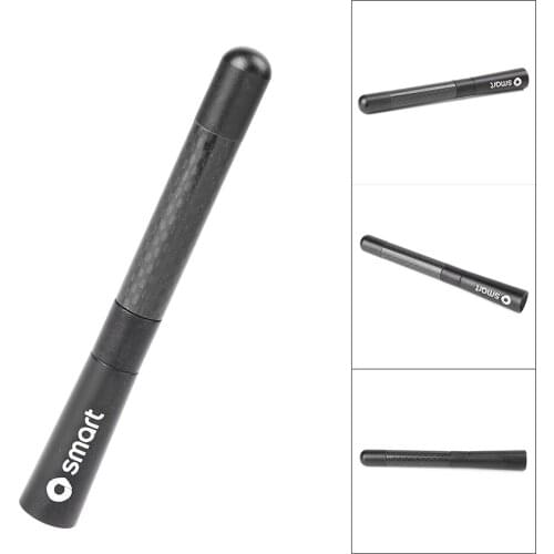 Black Short Carbon Fiber Car Antenna Replacement For Mercedes-Benz Smart Fortwo Universal