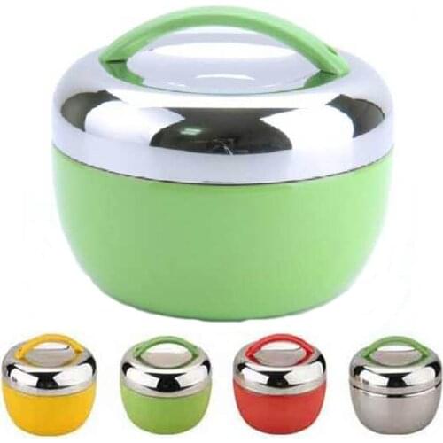 Apple Shape Stainless Steel Bento Lunch bento kids 2 Tier Locking Lid Dinner Bucket Lunch Container Insulation kids 1000ml