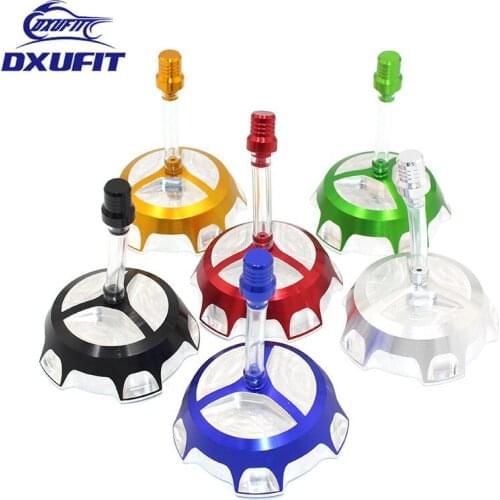 DXUFIT Gas Alloy Oil Cap Tank Cover 50CC 110CC 125CC 250CC Fit All Dirt Pit Bike ATV ALUMINIUM Gas Fuel Oil Cap 10
