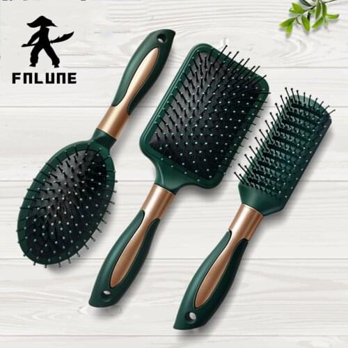 FnLune Air Cushion Massage Comb Wide Tooth Flat Comb Pointed Tail Comb Professional Hair Salon Styling Comb Hair Comb Hair Brush