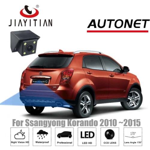 JIAYITIAN rear view Camera For Ssangyong Actyon Korando 2010~2015 CCD/Parking Rear View Camera / Reverse Hole / Night Vision