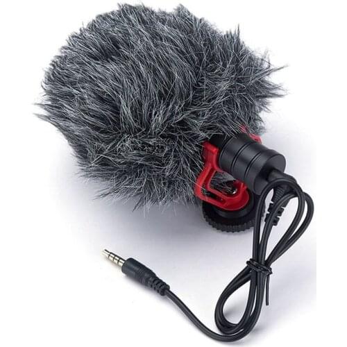003 Escytegr Microphone Cardioid Shotgun for iPhone Android Smartphone Canon Nikon Sony DSLR Camera Consumer Camcorder PC MIC