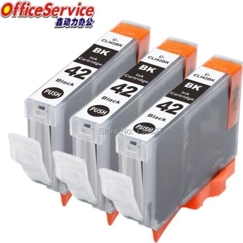 3X Black CLI-42 CLI42 CLI 42 Compatible ink Cartridge For Canon Pixma Pro-100 inkjet printer