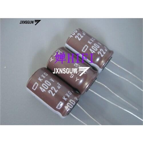 20PCS NIPPON KXG 400V22UF 12.5X20MM NCC long life electrolytic capacitor 22UF/400V CHEMI-CON 105 degrees 22uF 400V