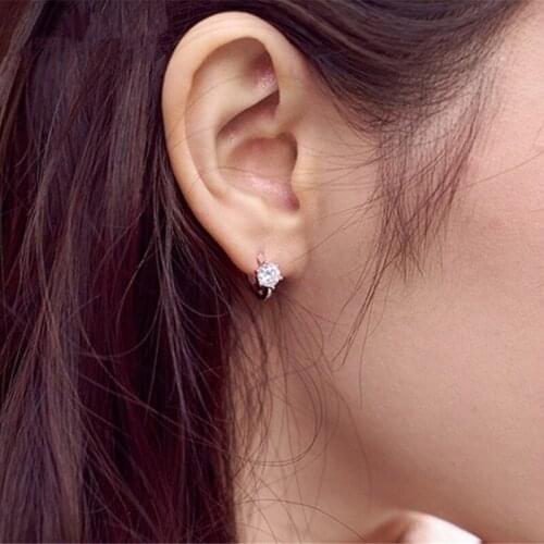 Fashion Womens Temperament Personality Earrings Ear Jewelry Simple Wild Earrings Wedding Jewelry Gifts Round Trendy HJUEY