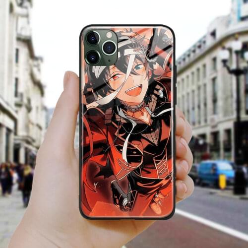 Mika Kagehira Ensemble Stars Soft Silicone Glass Phone Case Cover Shell For iPhone SE 6 6s 7 8 Plus X XR XS 11 12 Mini Pro Max