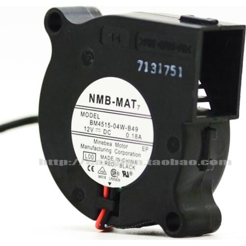 NEW NMB-MAT Minebea BM4515-04W-B40 4.5CM Double Ball bearing turbine Blower 12V 0.18A cooling fan