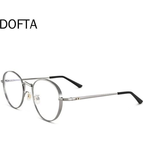 DOFTA Titanium Optical Glasses Frame Men Ultralight Vintage Round Myopia Prescription Eyeglasses Frames Women Ladies Eyewear