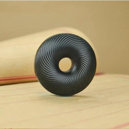 Natural Hetian Qing yu Whorl Peace-buckle Jade Pendant Jewelery Lucky Safety Auspicious Amulet Fine Jewelery Jade Pendant
