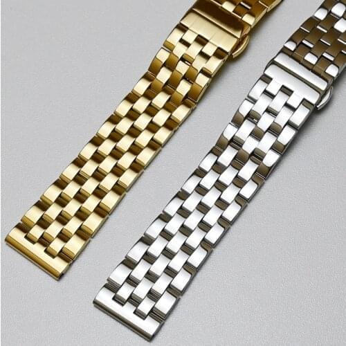 Stainless Steel Watchband Watch Band Straps 12mm 14mm 16mm 18mm 19mm 20mm 21mm 22mm 23mm 24mm Bracelet Curved End for Seiko