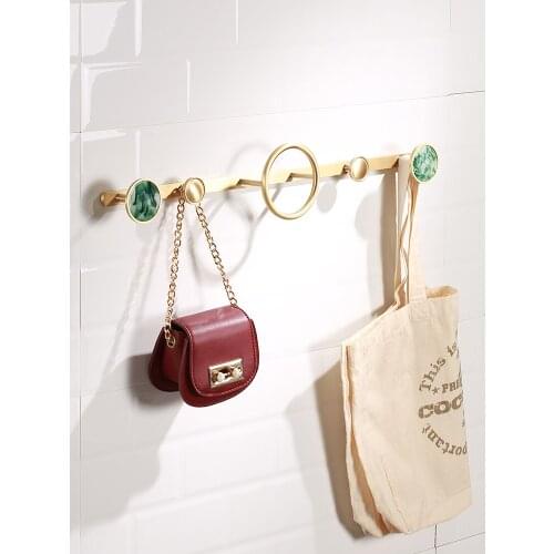 Zq Nordic Clothes Rack Wall Hanging Rack Row Hook Hallway Clothes Hanging Hat Clothes Hook Metal Hook