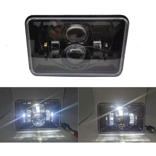 4x6 Led Headlights Dot Approved H4656 H4651 H4652 H4666 H6545 Sealed Beam Headlamp for Freightliner Kenworth Truck Motorcycle