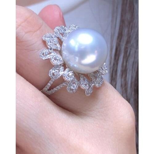 Gorgeous Hot 925 Sterling Silver Adjustable Ring Settings Findings Mountings Parts for Pearl Corals Jade Crystal, 5pcs/lot