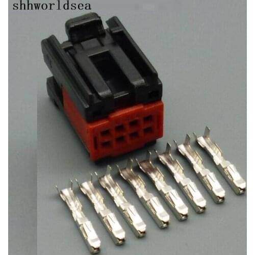 Worldgolden 5/30/100sets 1.0mm 8P 8way auto connector socket 1419158-8