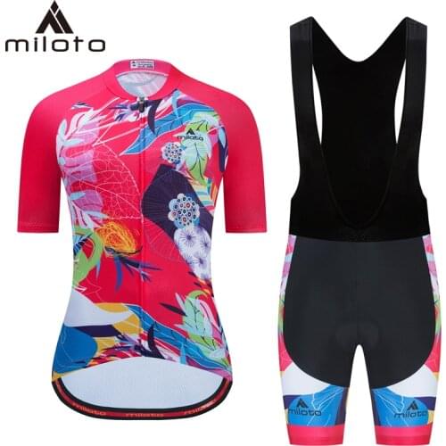 MILOTO Women Cycling Sets Jersey Ciclismo Feminino Roupa Bike MTB Uniform Summer Breathable Mountain Road Bike Sportwear Suits