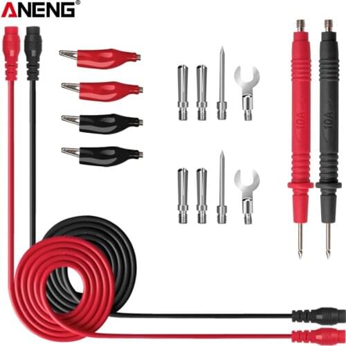 1 Pair 10A/20A Ammeter Test Cord Multimeter Test Voltmeter Lead Probe Wire Pen C Pencil Line with Alligator Clip