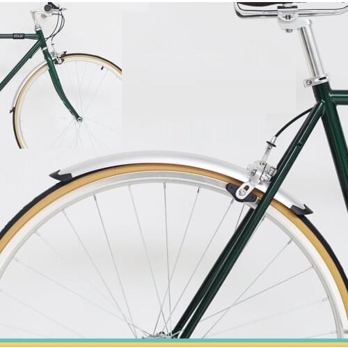 1 Pair Bike Mudguard For Road Bike 700C Recreational retro city Bicycle fender Plastic