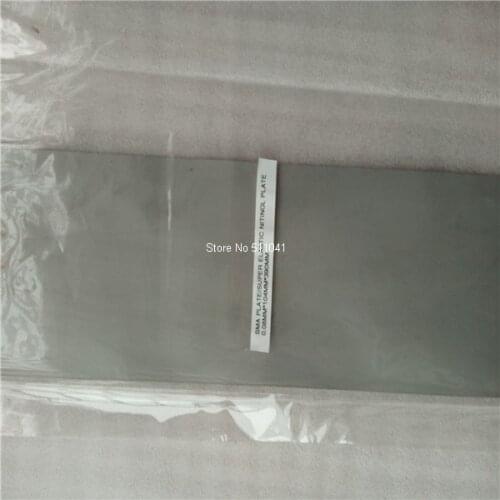 1PC NiTi PLATE,NiTi sheet,SUPER ELASTIC Nitinol plate sheet 0.08mm*104mmx390mm ,SMA plate ,free shipping