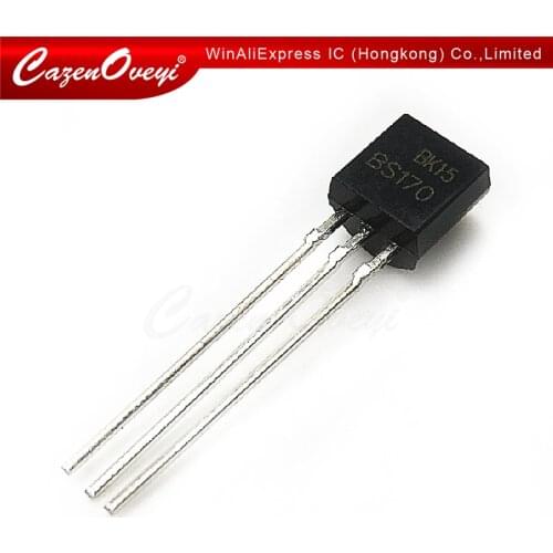 10pcs/lot BS170 60V 50mA TO-92 IC In Stock