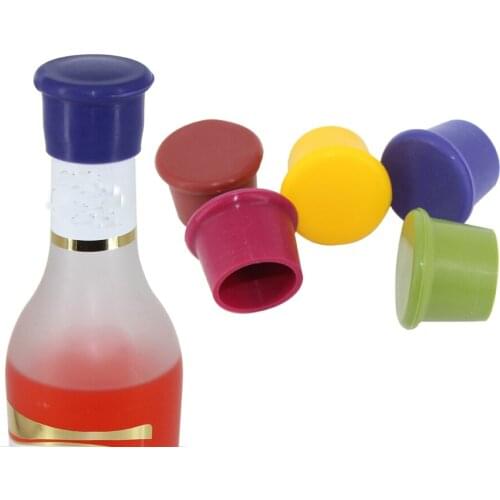 100 pcs Silicone Wine Bottle Stoppers Kitchen Bar Tools Champagne Stopper Beverage red wine and beer bottle cap