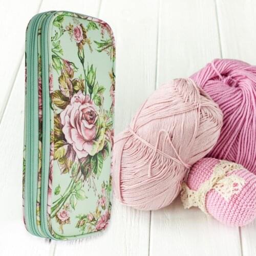 2021 Yarn Storage Bag Large Capacity Wear Resistant Oxford Cloth Knitting Needle Zipper Bags for Home Sewing Organizer Bag
