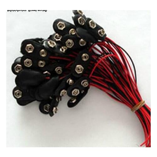 50pcs 9V Battery Snap Connector clip Lead Wires holder for arduino