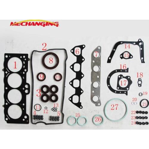 7AFE 7A-FE For TOYOTA CARINA COROLLA Compact Engine Rebuild Kits Engine Parts Full Gasket Set Engine Gasket 04111-16282 50136600