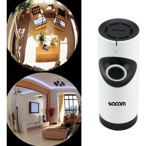 SACAM Wireless Security Camera Baby Monitor IP 360 Wide Angle Fisheye Panoramic Video Surveillance Night Vision CCTV HDIPC360 AP