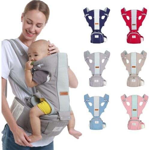 Ergonomic Front Facing Baby Carrier Infant Baby Hipseat Carrier Front Facing Ergonomic Kangaroo Baby Wrap Sling Travel HB19
