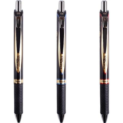 6pcs Pentel BLP75 Ultra-Smooth Press Gel Pen Quick-Drying Pen The Test Pen 0.5mm School Office Supplies