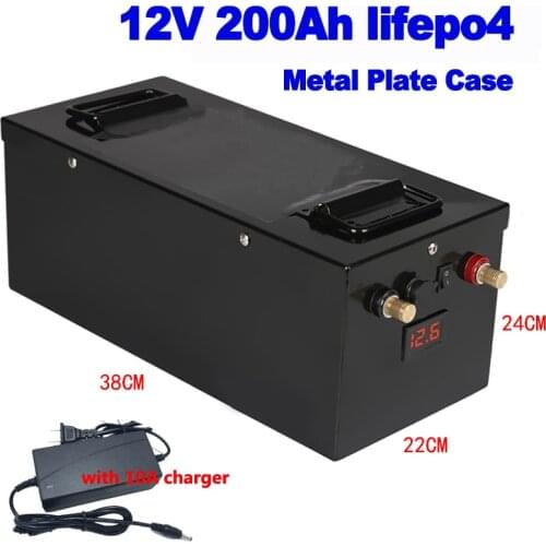 GTK lithium iron phosphate 12v 12.8v 200Ah LiFePo4 Battery 120A BT BMS Deep Cycle For Vehicles power station EV RV campervan