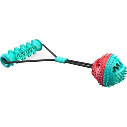 Pet Dog Toys Silicon Suction Cup Tug dog toy Dogs Push Ball Toy Pet Tooth Cleaning Dog Toothbrush for Puppy large Dog Biting Toy