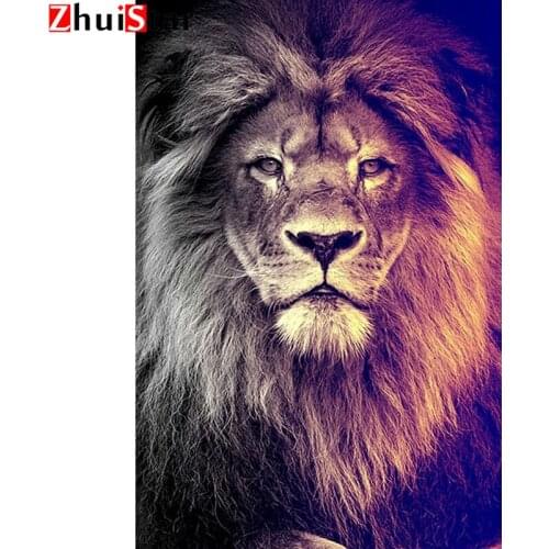 Full square 5D DIY animal lion diamond embroidery crafts diamond painting cross stitch mosaic home decoration wall stickers ZWQ