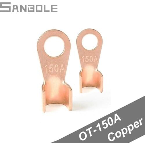 Terminal OT-150A Circular Splice Connection Dia Copper Wire Cable Electrical Connector Open Lugs OT 150A (20PCS)