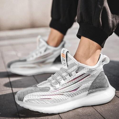 New Man Shoes Adult Mesh Sneakers Cushioning Men High Quality Breathable Man Training Athletic Sports Jogging Shoes Hombre