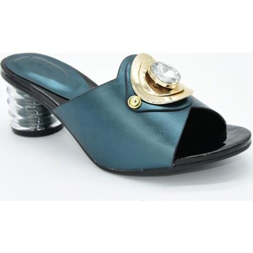 Fashion Women Luxury 2020 Rhinestone Wedding Party Shoes African Special Materials High Heels 6.5 CM Ladies Sandals with Heels