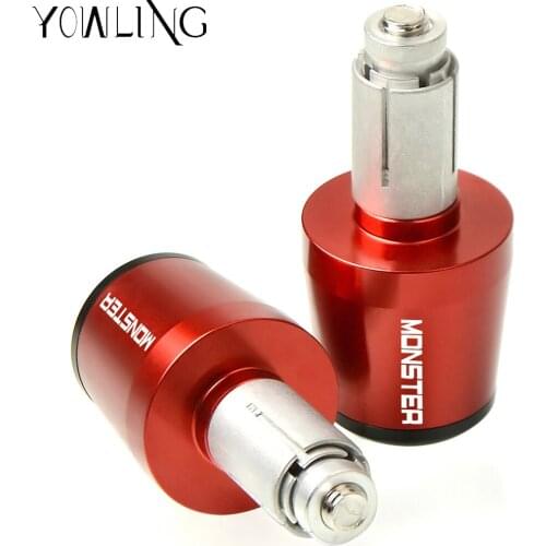 Motorcycle CNC Handlebar Grips Bar Ends Cap Slider For DUCATI MONSTER 400 696 821 620 796 600 1200 1100 900 797 800 S2R M797