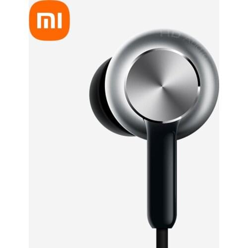 Xiaomi Hybrid 2 Pro Metal Earphone Mi in Ear Pro HD Earbuds 3.5MM Wired Music Earphones Dual Dynamic+Balanced Armature Sliver