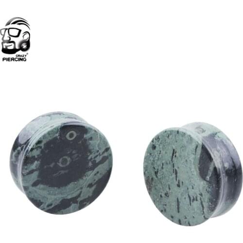 New Product 5-25mm Natural Eye Stone Ear Gauge Plug Ear Tunnel Ear Expander Body Piercing Jewelry