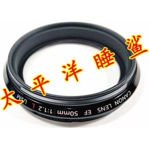 For Canon EF 50mm F/1.2 L USM Lens Front UV Hood Ring Filter Ring Nameplate Ring NEW Original