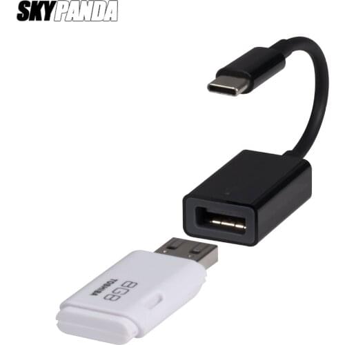 OTG USB-C to USB Connector USB Flash Drive Keyboard Converter Black Adapter For Type-C Mobile Phone Laptop