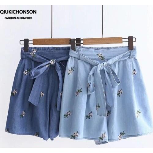 Женские шорты с высокой талией Qiukichonson China At AliExpress