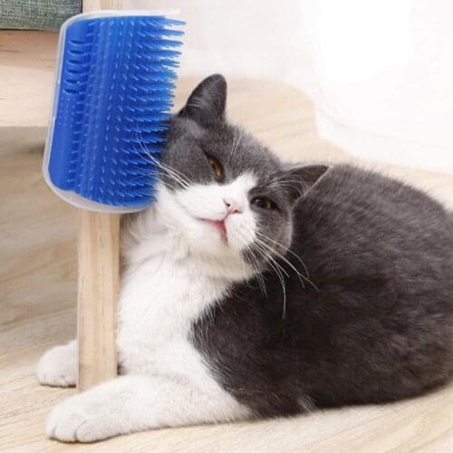 Cats Brush Corner Cat Massage Brush Self Groomer CombCat Rubs the Face with a Tickling Comb Cat Product