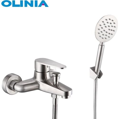 OLINIA shower faucets, shower head bathroom set, bathroom set chrome polished shower mixer bathroom faucet single handOL98802