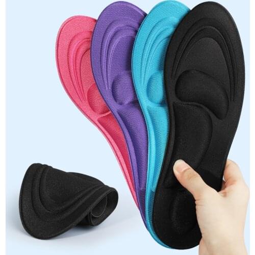 BANGNI 4D Memory Foam Insoles Arch Support High Heel Pad Pain Relief Feet Care Insert Cushion Plantar Fasciitis Sole for Shoes