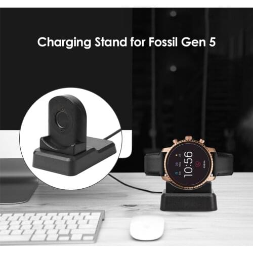 USB Charging Cable Stand Smart Watch Multi-function Charger USB Cable Classic Charging Dock for Fossil Gen 5/4 HR Sport