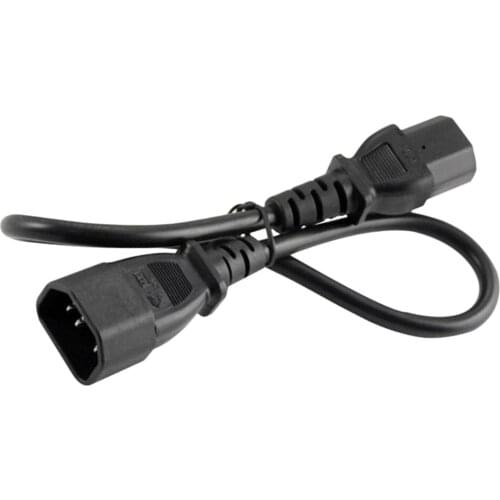 0.5m IEC 320 C13 to C14 AC Power Extension Cord for PC Monitor PDU UPS