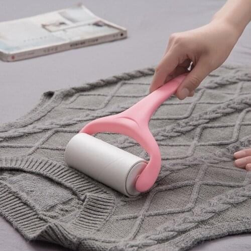Kacuyelin 1 Piece Handle Sticky Roller Plastic Tearable Adhesive Brush Clothes Brush Clothes Remover Sticky Hair Roll