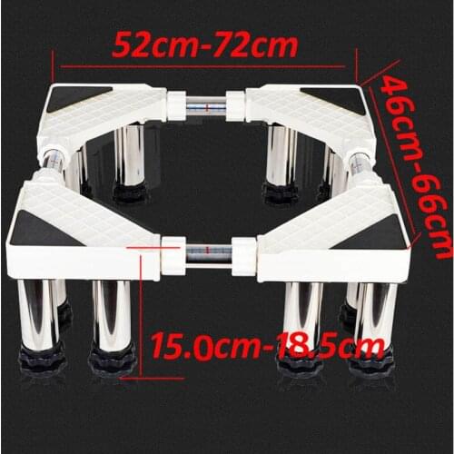 12 feet) FM-G7-1210 stainless steel refrigerator floor trolley fridge stand washing machine holder dryer stand fix foot 200kg